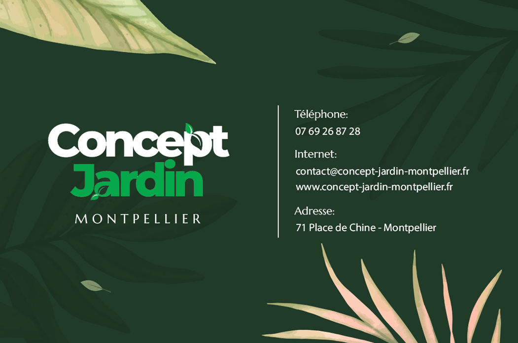 carte de visite concept jardin