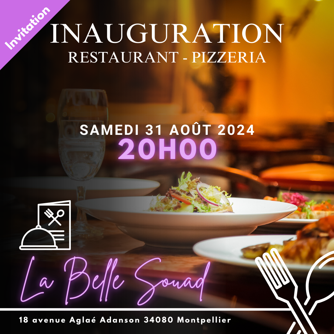 flyer inauguration la Belle Souad