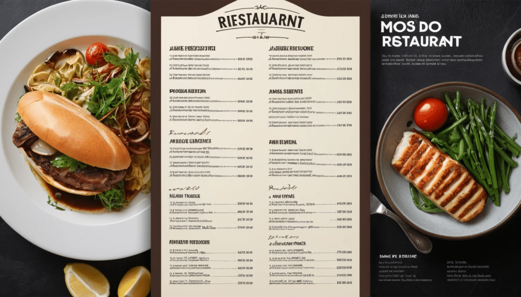 création graphique d'un menu