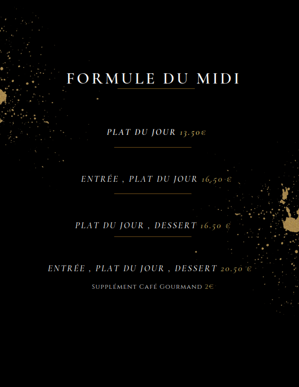 menu hiver la Belle Souad