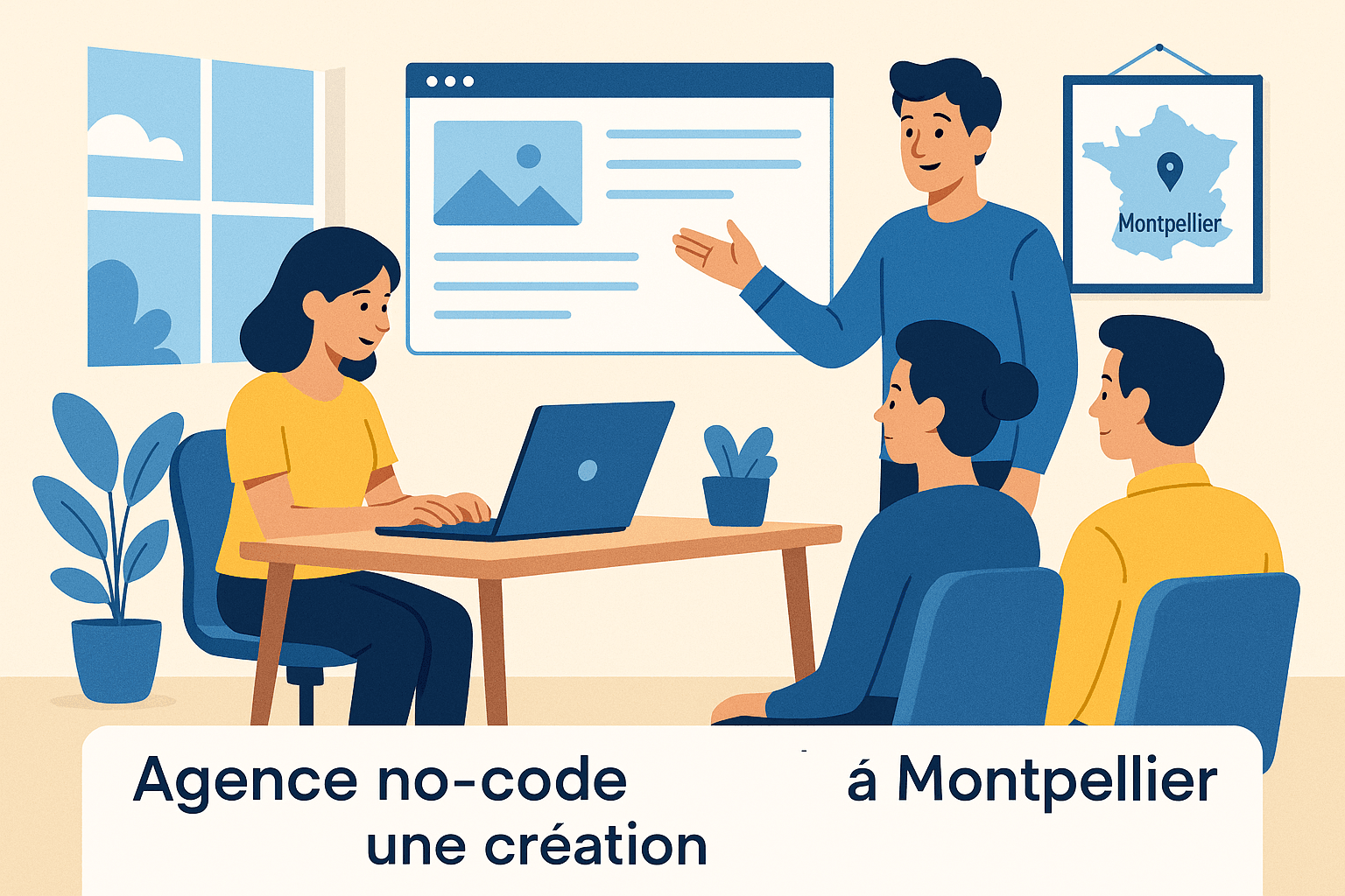 Agence no code Montpellier : création rapide de site web et outils PME
