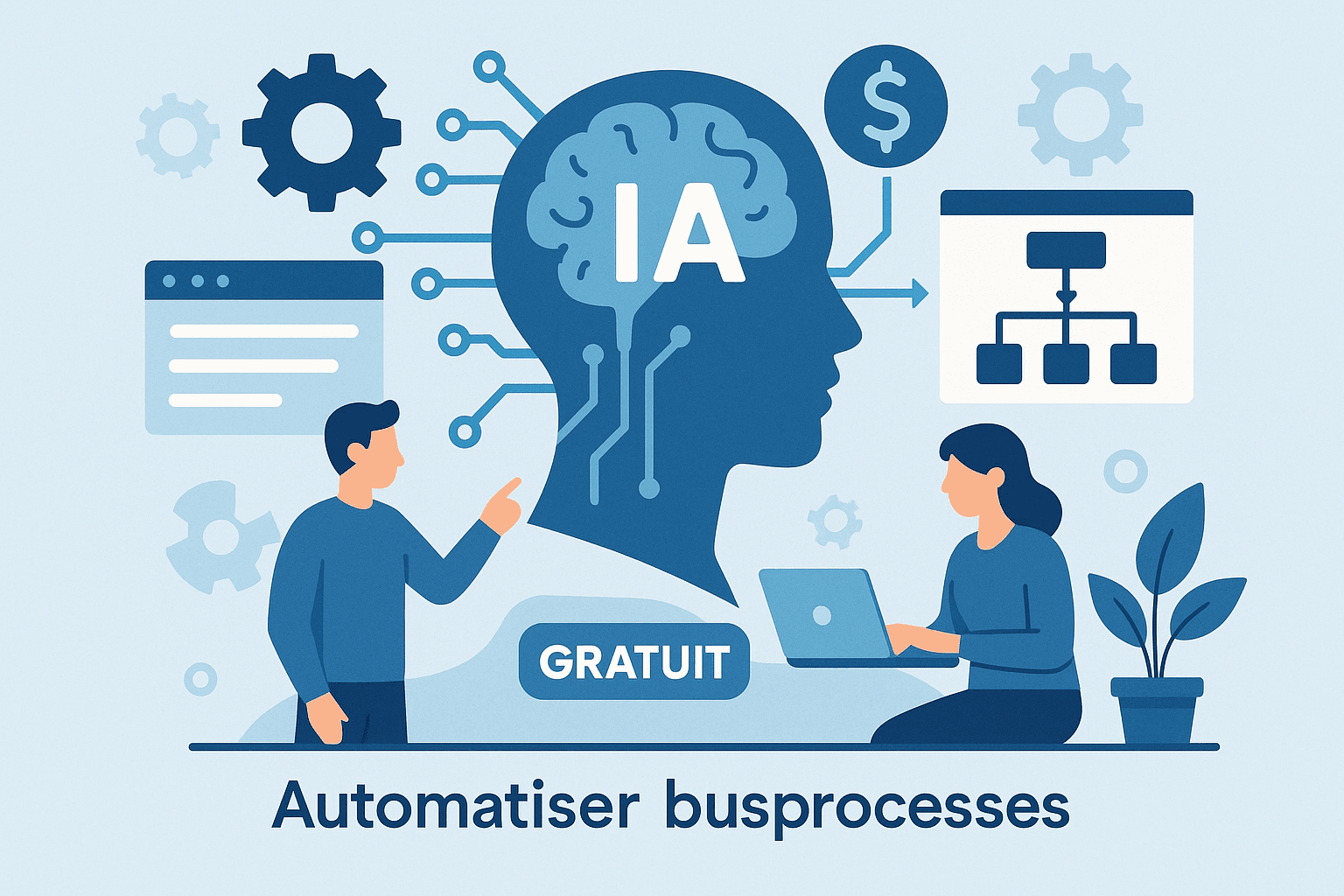 Intelligence artificielle gratuite : comment automatiser vos processus métier sans frais (guide 2026)