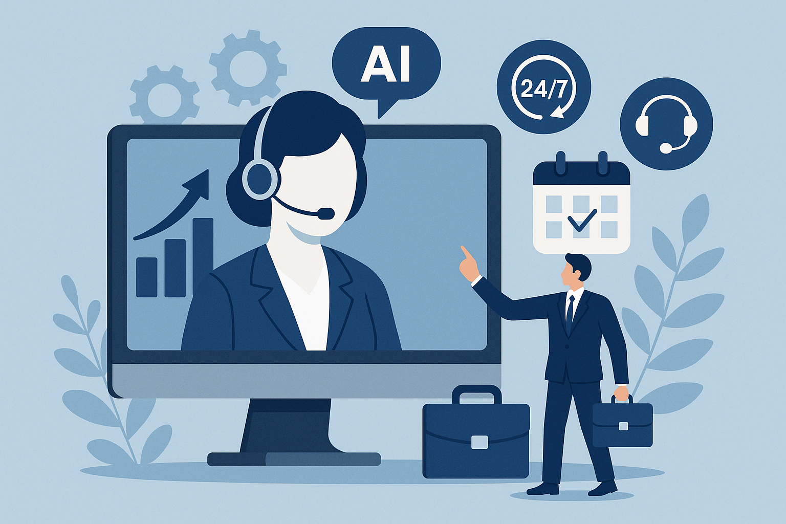 Assistant virtuel IA : automatiser ventes, rendez-vous et support client PME