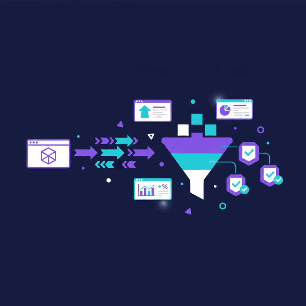 Site vitrine vs site generateur de leads PME 2026 - conversion funnel