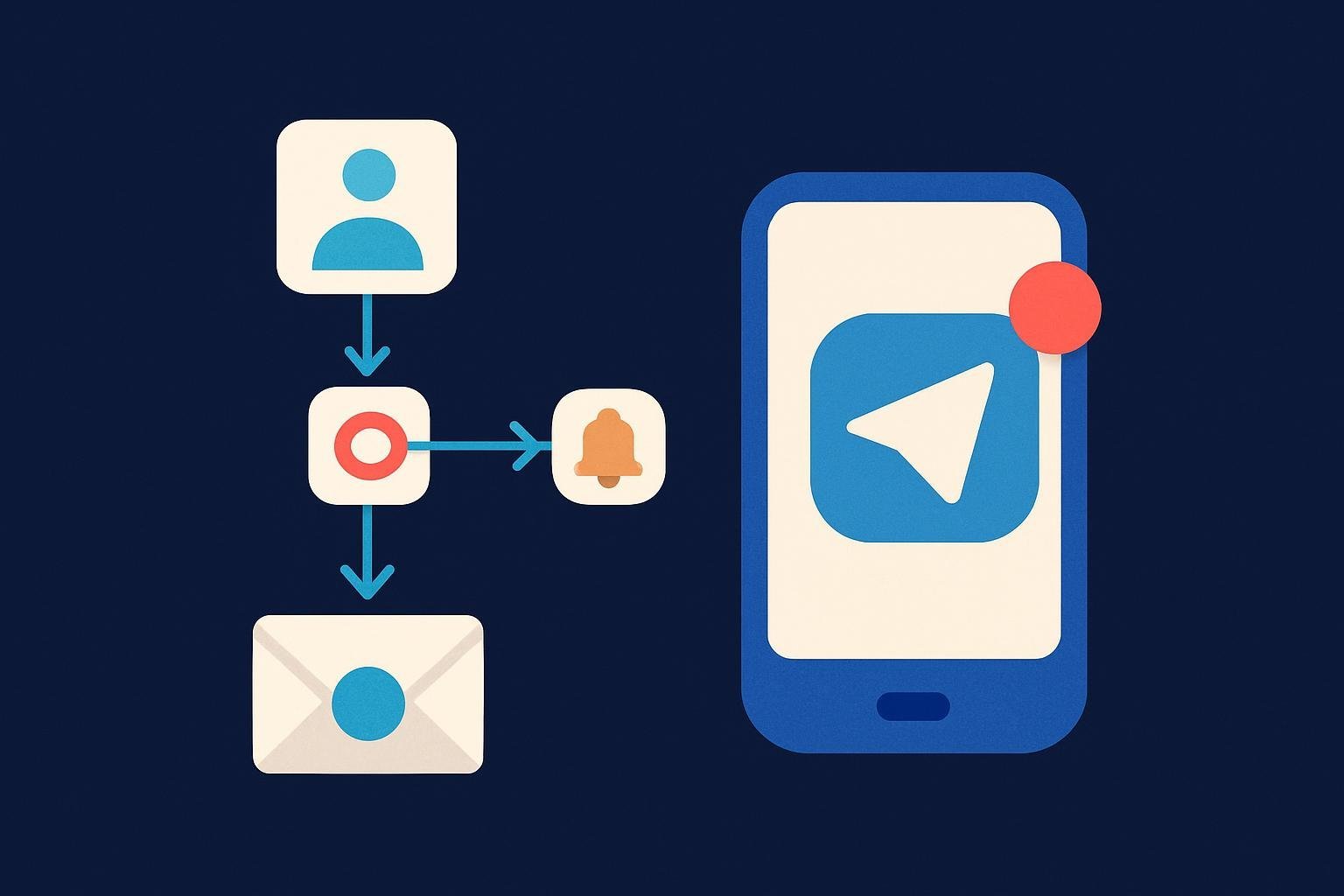 Illustration : n8n telegram : recevoir vos leads et vos alertes métier sur Telegram (le workflow simple)